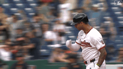 Baseball Player In Indians Uniform GIF