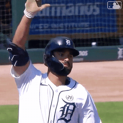 Baseball Player In Jersey Number 21 GIF