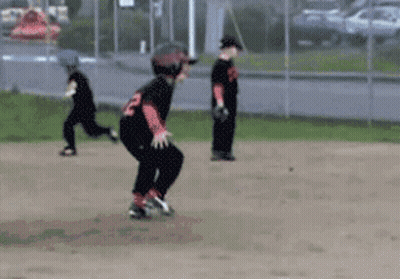 Baseball Player In Jersey Number 3 GIF