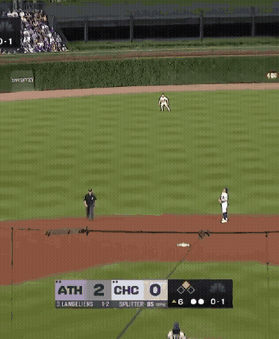 Baseball Player In Jersey Number 4 GIF