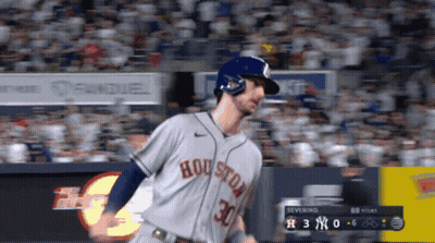 Baseball Player In Jersey Saying Houston GIF
