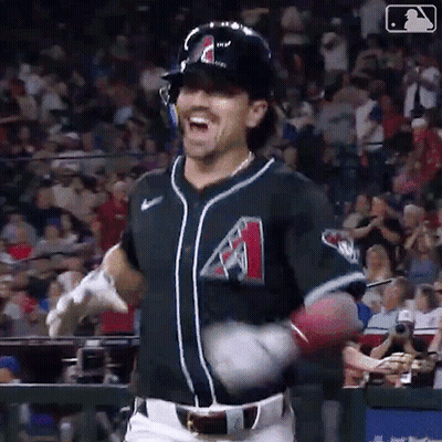 Baseball Player In Jersey With Letter A GIF
