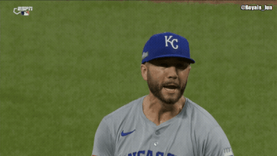 Baseball Player In Kansas City Jersey On Field GIF