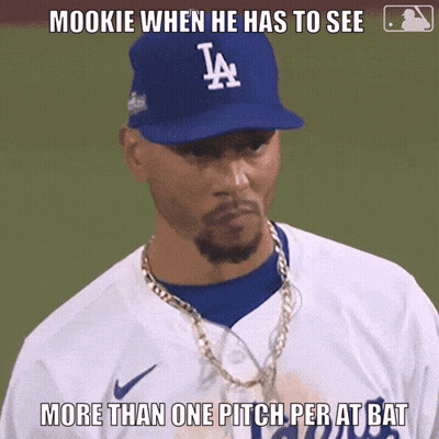 Baseball Player In LA Hat And Chain GIF