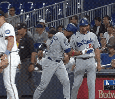 Baseball Player In Los Angeles Jersey GIF
