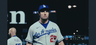 Baseball Player In Los Angeles Uniform GIF
