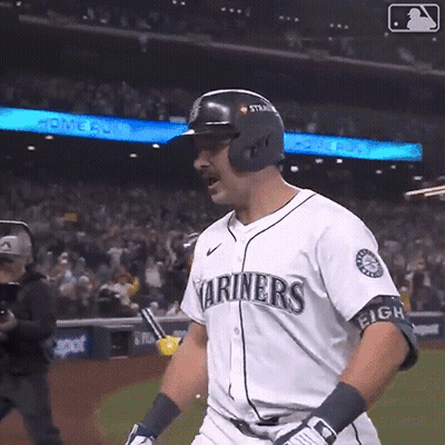 Baseball Player In Mariners Jersey GIF