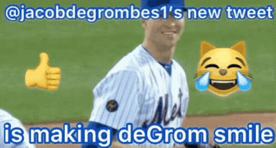 Baseball Player In Mets Jersey Making Funny Face GIF