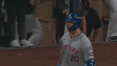 Baseball Player In New York Jersey Number 20 GIF
