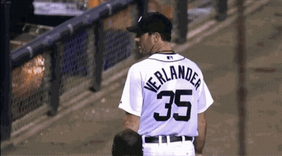 Baseball Player In Number 35 Jersey GIF