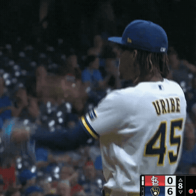 Baseball Player In Number 45 Jersey GIF