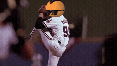 Baseball Player In Number 9 Jersey GIF