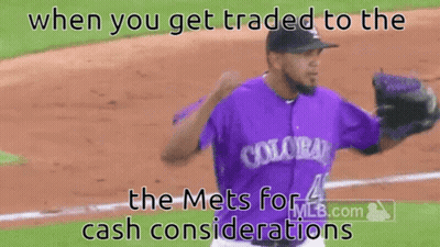 Baseball Player In Purple Colorado Jersey GIF