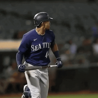 Baseball Player In Purple Jersey GIF
