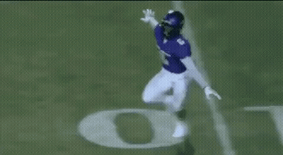 Baseball Player In Purple Jersey Running GIF