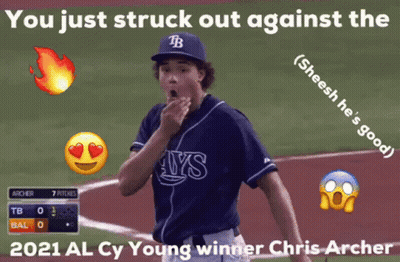 Baseball Player In Rays Jersey GIF