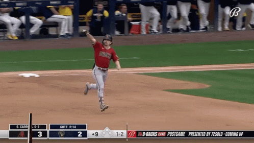 Baseball Player In Red Angels Uniform GIF