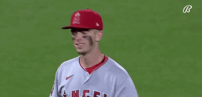 Baseball Player In Red Hat Smiling GIF