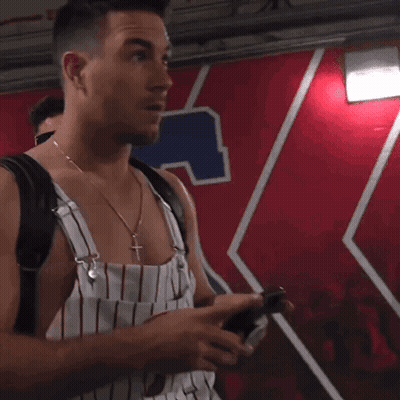 Baseball Player In Red Helmet Saying Happy Birthday GIF