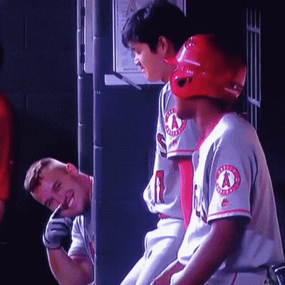 Baseball Player In Red Helmet With A GIF