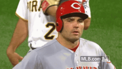 Baseball Player In Red Helmet With Letter C GIF