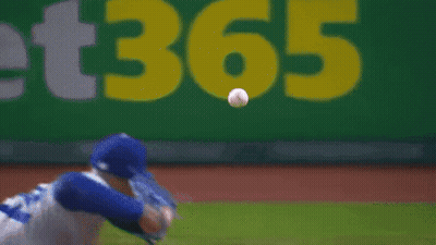 Baseball Player In Red Jersey Number 55 GIF