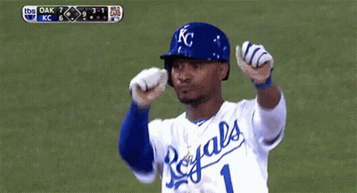 Baseball Player In Royals Jersey On Field GIF