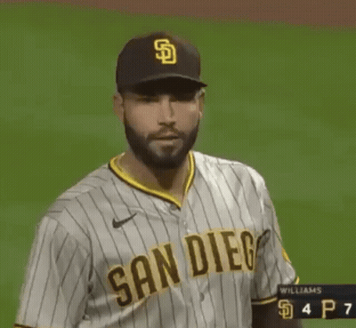 Baseball Player In San Diego Jersey And Hat GIF