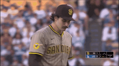 Baseball Player In San Diego Jersey GIF