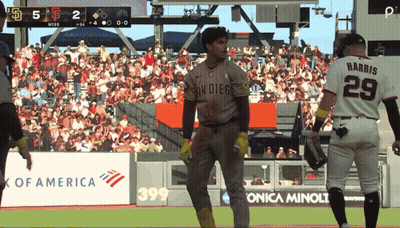Baseball Player In San Diego Jersey GIF