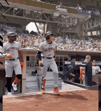 Baseball Player In San Francisco Jersey GIF
