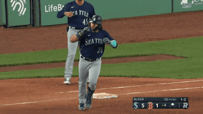 Baseball Player In Seattle 28 Jersey GIF