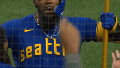 Baseball Player In Seattle Jersey GIF