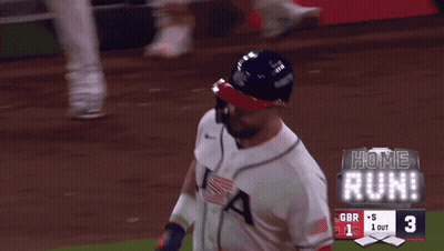 Baseball Player In USA Jersey GIF