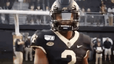Baseball Player In Wake Jersey Running On Field GIF