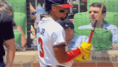 Baseball Player In White Jersey Number 3 GIF