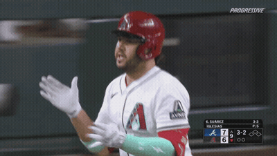 Baseball Player In White Jersey With Letter A GIF