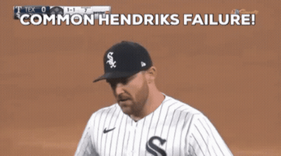 Baseball Player In White Sox Uniform Says Common Hendriks Failure GIF