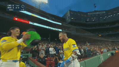 Baseball Player In Yellow Jersey Saying Union GIF