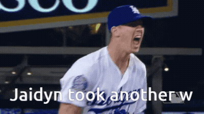 Baseball Player Jaidyn Took Another W Screaming GIF