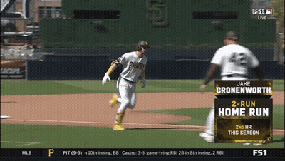 Baseball Player Jake Cronenworth Running GIF