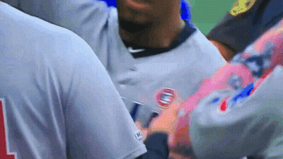 Baseball Player Jersey With L GIF