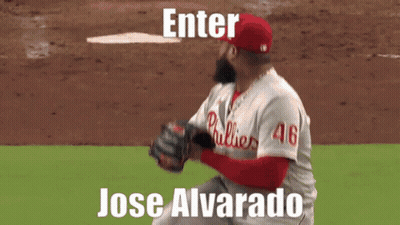 Baseball Player Jose Alvarezo Jersey GIF