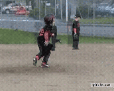 Baseball Player Jumping In Jersey With Letter P GIF