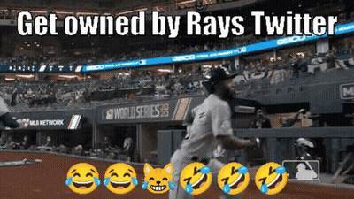 Baseball Player Laughing At Rays Twitter GIF