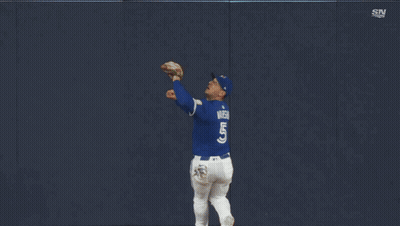 Baseball Player Laying On Ground With SN Logo GIF