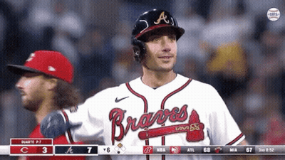 Baseball Player McClanahan Kneeling GIF