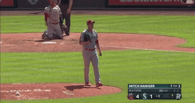Baseball Player Mitch Hanger Throwing GIF