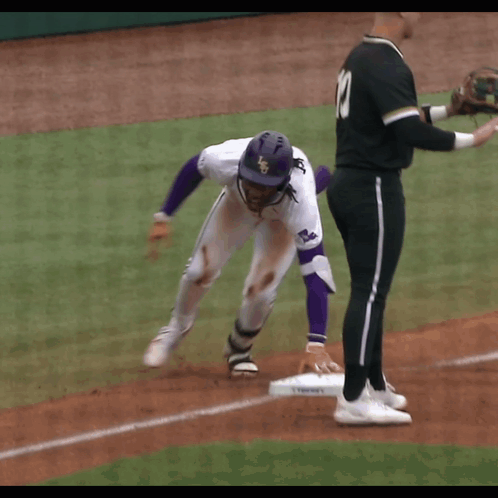Baseball Player Number 10 On Base GIF