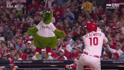 Baseball Player Number 10 Swinging Bat GIF